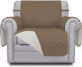 Easy-Going Chair Sofa Slipcover Reversible Sofa Cover Water Resistant Couch Cover Furniture Protector Cover with Elastic Straps for Pets Kids Children Dog Cat (Chair, Camel/Ivory)