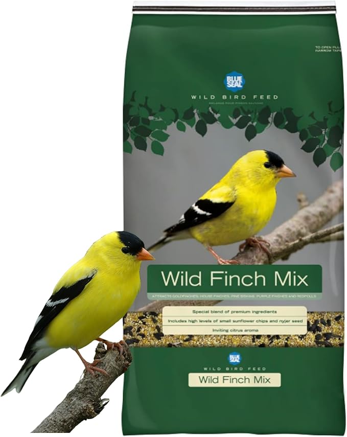 Blue Seal Premium Finch Mix Wild Bird Seed - Specialty Blend to Attract Finches - 8lb Bag