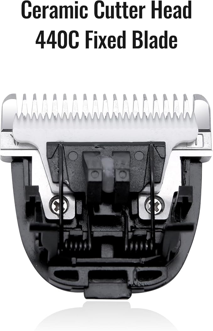 FENICE PEAK 7FC Low Noise Pet Dog Grooming Clippers Replacement Blade Ceramic Edge Detachable Steel Pet Clipper Blade with Cutting Length of 3.2mm 1/8'' (1 Count)