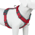 Plutus Pet No Pull Dog Harness, Adjustable Nylon Harness with Soft Padding, Reflective and Heavy Duty Dog Harness for Small, Medium, Large Dogs(Red, XS)