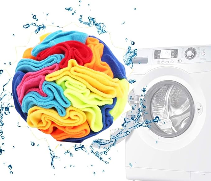 Snuffle Ball - Snuffle Ball for Dogs Large Breed, Interactive Dog Toys to Keep Them Busy, Dog Puzzles for Large Dogs with Storage Bag Machine Washable