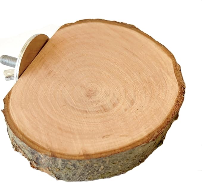 4PCS Natural Wood Bird Perches for Cage, Parrot Cage Perch Stand, Cage Accessories, Wooden Platform for Birds, Toys for Parakeets, Cockatiel, Budgie, Conure