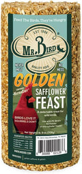 Mr. Bird Golden Safflower Feast Small Wild Bird Seed Cylinder 25 oz.