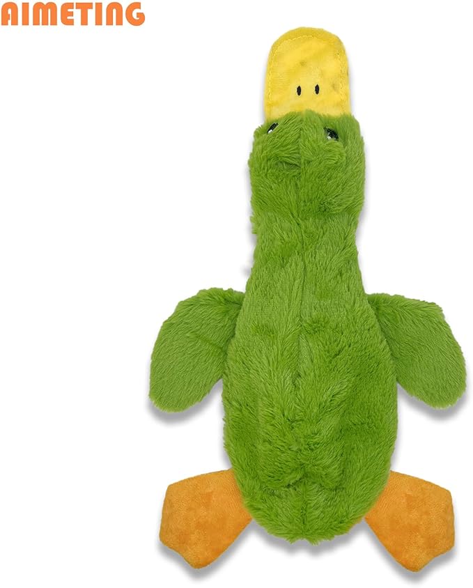 No Stuffing Dog Toys 3 Pack, Squeaky Dog Toys for Large Dogs, Plush Toys for Aggressive Chewers Small Medium Large Breeds, Puppy Chew Toys for Teething (Short Plush)