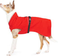 Goldpaw Rainpaw Waterproof Dog Raincoat - Durable Dog Rain Jacket for All Seasons - Easy to Wear, Adjustable, Premium Pet Outerwear - Made in The USA - Machine Washable - Red - Size 18