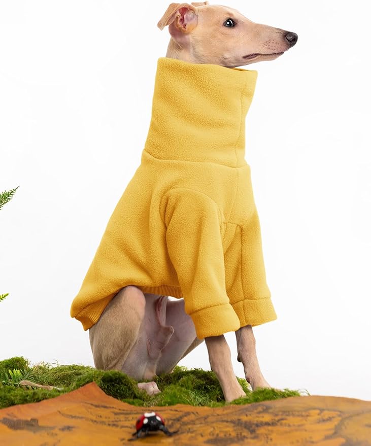 Dog Fleece Sweater Turtleneck Long Sleeve Pullover Sweatshirt Warm Puppy Clothes for Small Medium Dogs