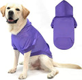 KOOLTAIL Basic Dog Hoodie - Soft & Warm Dog Hoodie Sweater with Leash Hole and Pocket, Dog Winter Coat, Cold Weather Clothes Sweatshirt for Small Medium Large Dogs Puppy Cat Boys Girls Purple L