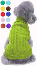 Dog Sweater for Small, Medium, Large Dogs - Warm Winter Classic Turtleneck Pet Clothes - Cute Christmas Coat for Puppies, Cats, Girls, Boys