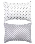ALVABABY Toddler Pillowcases 2 Pack Organic Cotton Kids Pillow Cover Fit 13"x 18" or 12"x23" Envelope for Girl Boy Sleepy Travel