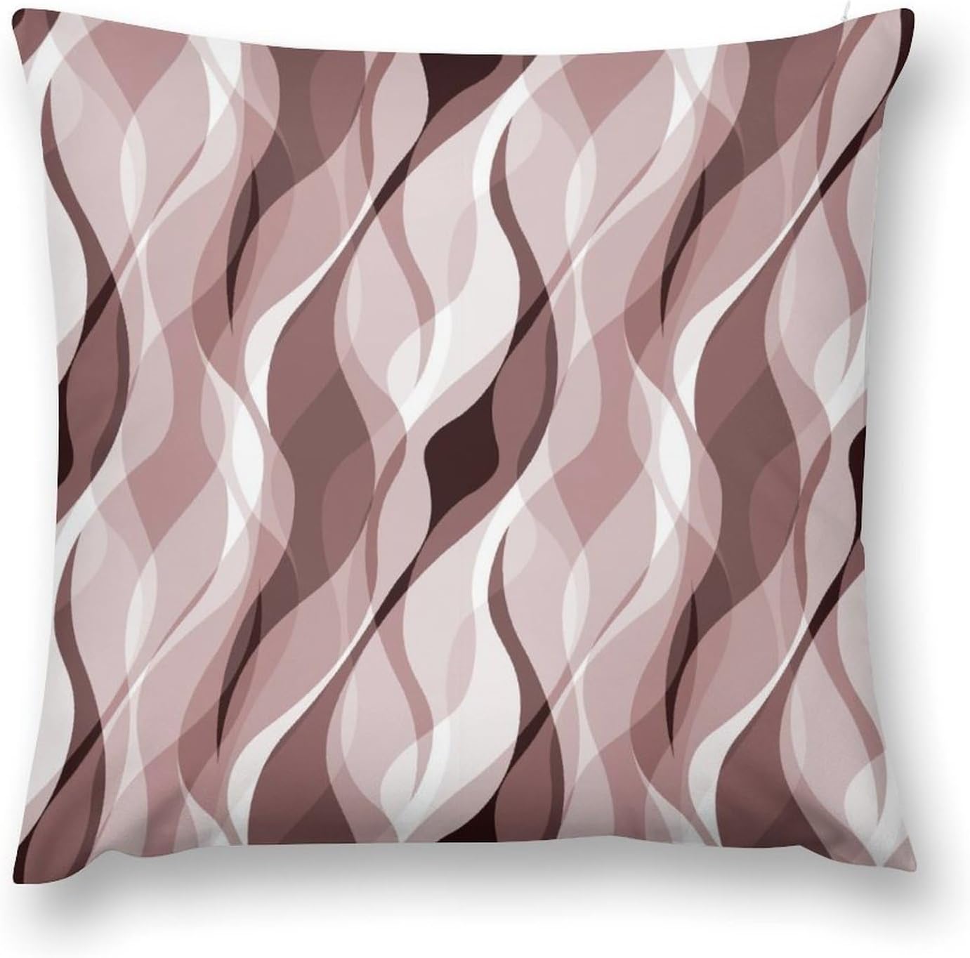Pink Throw Pillow Covers Modern Abstract Pink and Grey Striped Decorations for Bedroom Living Room Farmhouse Sofa Pillows Bed Couch 18x18 Inch