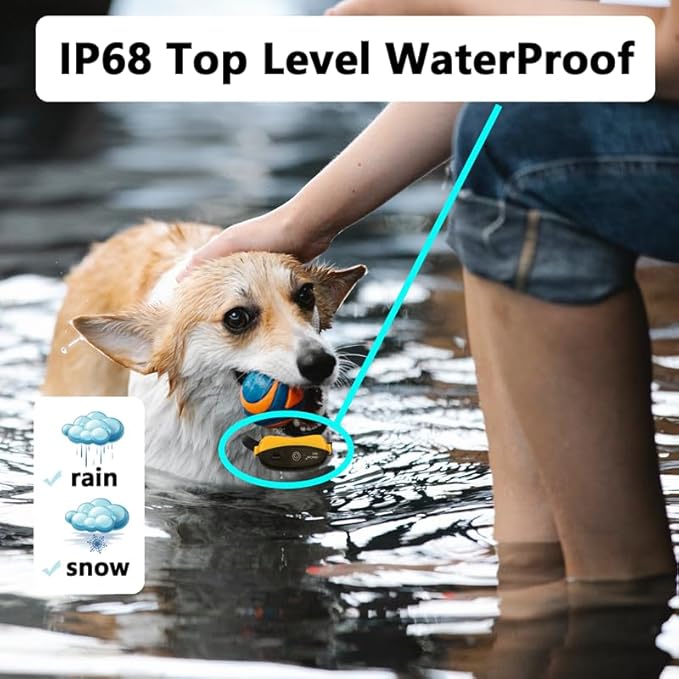 Indoor Pet Barrier for 2 Dogs,Wireless Indoor Electric Fence,Pet Gate, Keeps Areas Off Limits,Dog Home Proofing, Waterproof/Rechargeable/Beep/Static Training Collar,Orange Kit