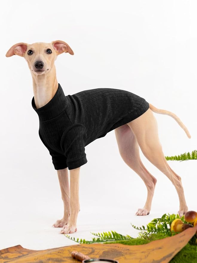 Dog Turtleneck Knitted Shirt Stretchy Pullover Sweater Winter Warm Puppy Clothes for Small Medium Dogs