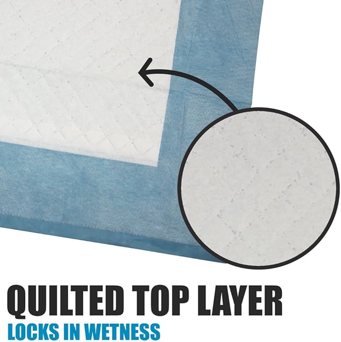 BV Puppy Pads Leak-Proof 100 Count 22"x 22" - Absorbent Pee Pads for Dogs with 6-Layer Design, Rapid Dry Sheet & Built-in Attractant - Dog Pad with Odor Control, Perfect for Puppies & Senior Dogs