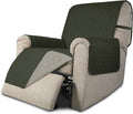 Easy-Going Recliner Sofa Slipcover Reversible Sofa Cover Water Resistant Couch Cover Furniture Protector with Elastic Straps for Pets Kids Children Dog Cat (Recliner, Army Green/Beige)