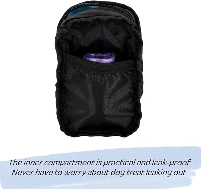 Dog Treat Pouch Dog Poop Bag Holder For Leashes, Pets Snack Container With Inner Mesh Bag, Puppy Supplies Perfect For Training And Walking - Hands Free Dog Waste Bag Dispenser -Dog Travel Accessories