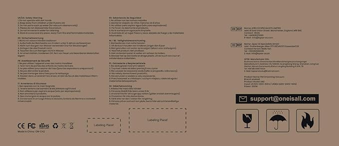 oneisall Dog Grooming Vacuum, Pet Grooming Vacuum with Clipper Nail Grinder, 1.5L Dust Cup Dog deshedding Vacuum Brush with 7 Pet Grooming Tools for Shedding Pet Hair, Home Cleaning（Grey）