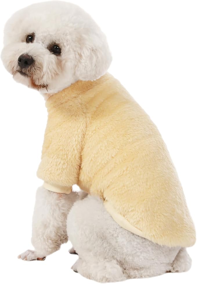 Dog Sweater, 3 Pack Dog Sweaters for Small Dogs, Dog Clothes for Small Dogs Girl Boy, Ultra Soft and Warm Puppy Sweater Dog Coat for Winter Christmas (Large, Lt Pink+Lt Green+Lt Yellow)