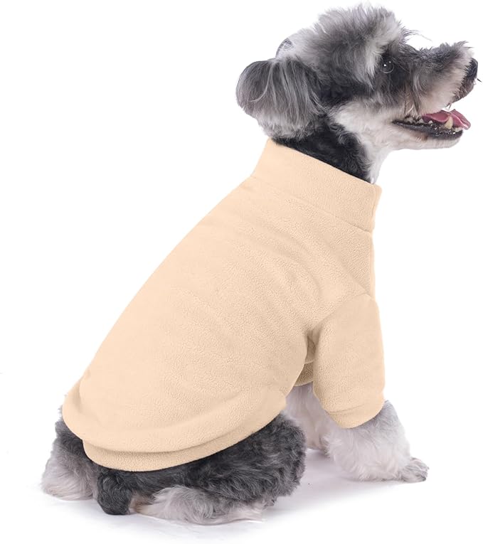 Dog Sweater, 3 Pack Dog Sweaters for Small Dogs Girl Boy, Ultra Soft Warm Puppy Clothes Coat for Winter (Peach+Lt Camel+Pink, XX-Large)