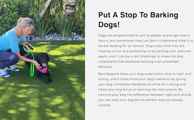 Ultrasonic Dog Bark Deterrent & Behavior Corrector - Stop Barking, Jumping, Aggression Without Yelling - Just Point & Press! Backed by Kevin Harrington from Shark Tank (White Rechargeable)