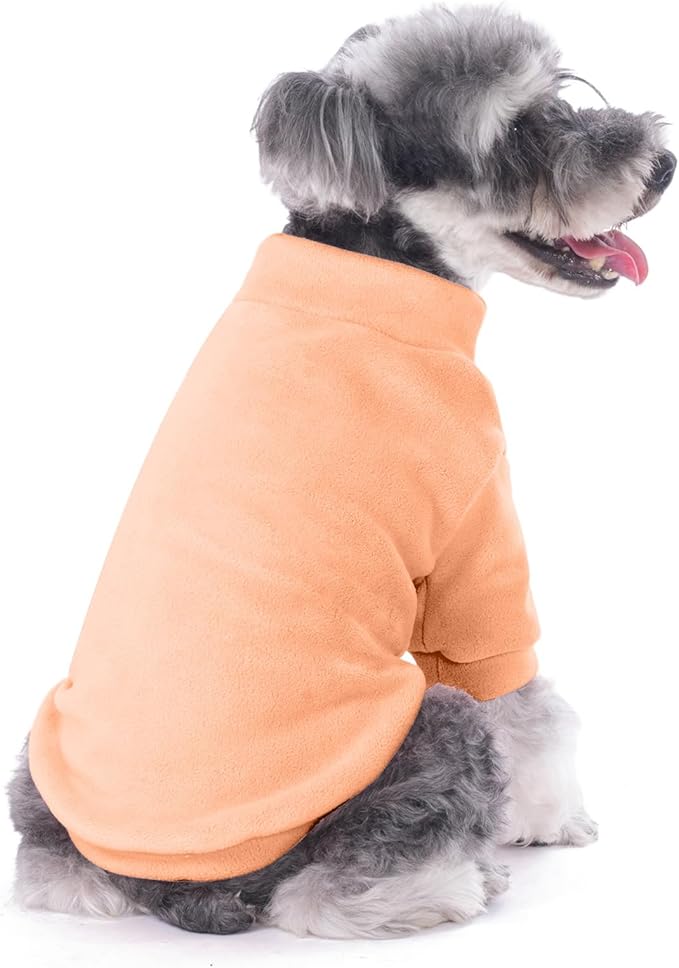 Dog Sweater, 3 Pack Dog Sweaters for Small Dogs Girl Boy, Ultra Soft Warm Puppy Clothes Dog Coat for Winter (Peach+Lt Camel+Pink, Medium)