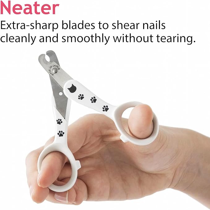 NECOICHI Purrcision Feline Cat Nail Clippers Stress-Free, Expertly Crafted in Japan, Neater, Easier, Safer, 30% Thinner Blades, No.1 Seller in Japan!