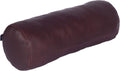 Neck Roll Pillow Cushion Cover, 22x5 Inch Full Moon Round Bolster Pillow Case, Cylinder Soft Lambskin Leather Pillowcase for Head, Spine & Neck Support During Sleep - Dark Maroon Pack of 1