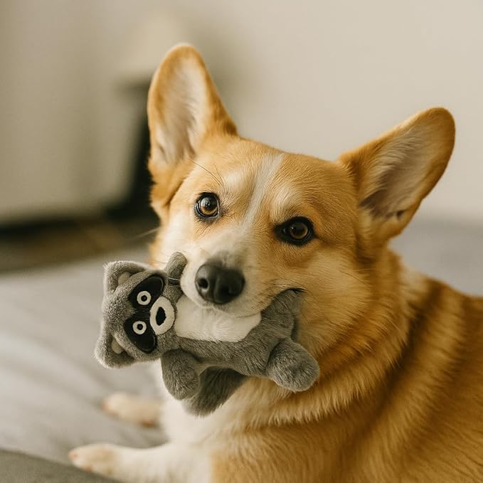 Jalousie Multipack Dog Squeaky Toys Bulk Bundle Pup Toy - Puppy Toys for Pets for Small Medium Breed (12 Pack Rope and Plush Animals)