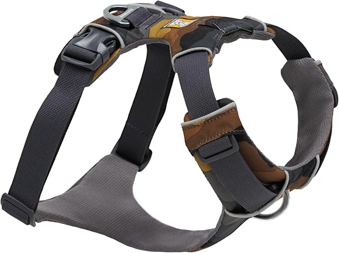 Ruffwear, Front Range Dog Harness, Reflective Soft Padded Everyday Harness with Dual Leash Clips, Adjustable and Lightweight Fit for Training or Walking for All Dogs, Moonlight Mountains, X-Small