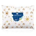 Babebay Toddler Pillow,13X18 Toddler Pillows for Sleeping, Machine Washable Kids Pillow with Pillowcase, Perfect for Travel, Toddlers Cot (Sunshine Rainbow)