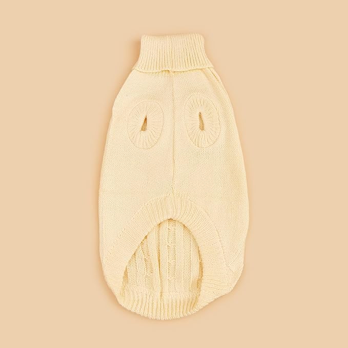 Dog Sweater for Small Medium Large Dogs - Warm Winter Turtleneck Knit Dog Sweaters Soft Pet Cat Clothes Christmas Coat Indoor Outdoor Use for Puppy Kitten Male Female Girl Boy Pets