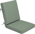 Arden Foam Outdoor Dining Chair Cushion, 20 x 20, Made with ProFoam, Rain-Proof, Fade Resistant, Sage Green Texture