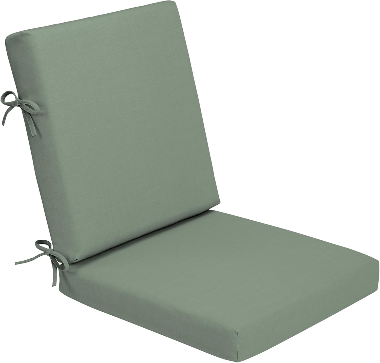 Arden Foam Outdoor Dining Chair Cushion, 20 x 20, Made with ProFoam, Rain-Proof, Fade Resistant, Sage Green Texture