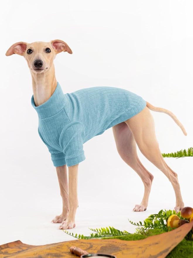 Dog Turtleneck Knitted Shirt Stretchy Pullover Sweater Winter Warm Puppy Clothes for Small Medium Dogs