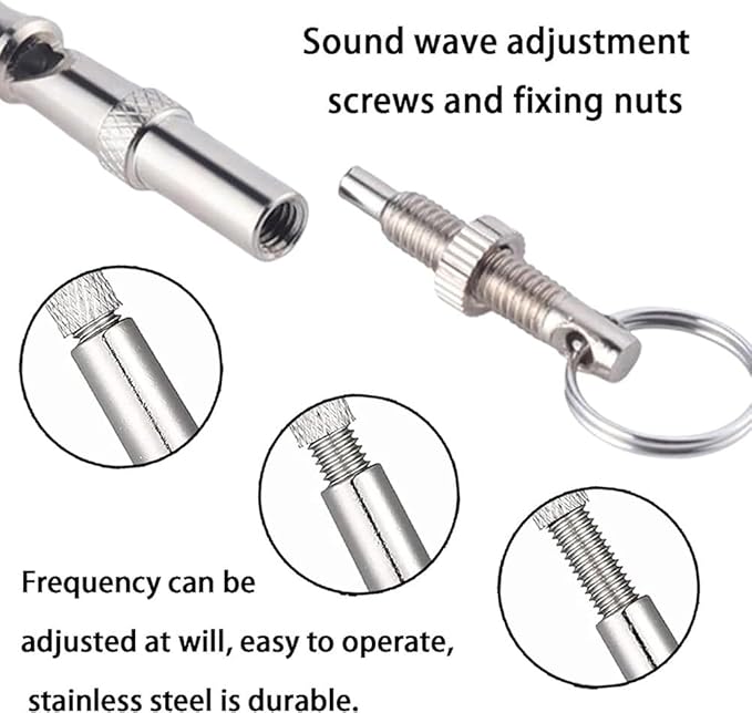 2 Pack Ultrasonic Dog Whistles - Stop Dog Barking, Keep Silent Training Whistle