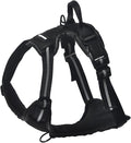 Amazon Basics No-Pull Dog Harness, Adjustable Soft Padded Vest with Reflective Stripes, Medium, Black