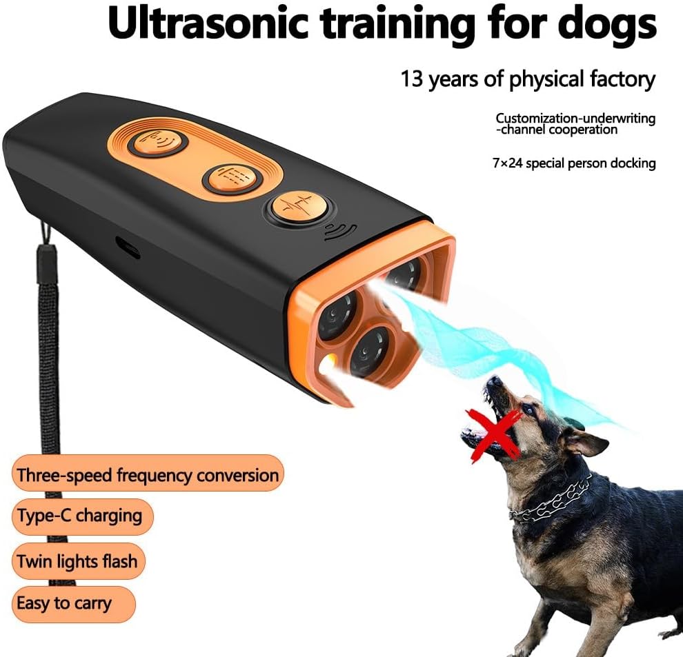 M/P Dog Bark Deterrent Devices, 2025 Upgraded 3X Ultrasonic Anti Barking Device for Dogs, Stopping Dog Barking, Portable Dog Training Device, Safe & Effective for Indoors & Outdoor use