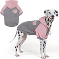 KYEESE Dog Hoodie Stretchy Dogs Clothes Medium Size Dog Comfort Pets Coat with Drawstring Soft Dogs Winter Coat Pet Clothes with Leash Hole Pet Sweatshirt for Cold Weather Warm Pets Sweater