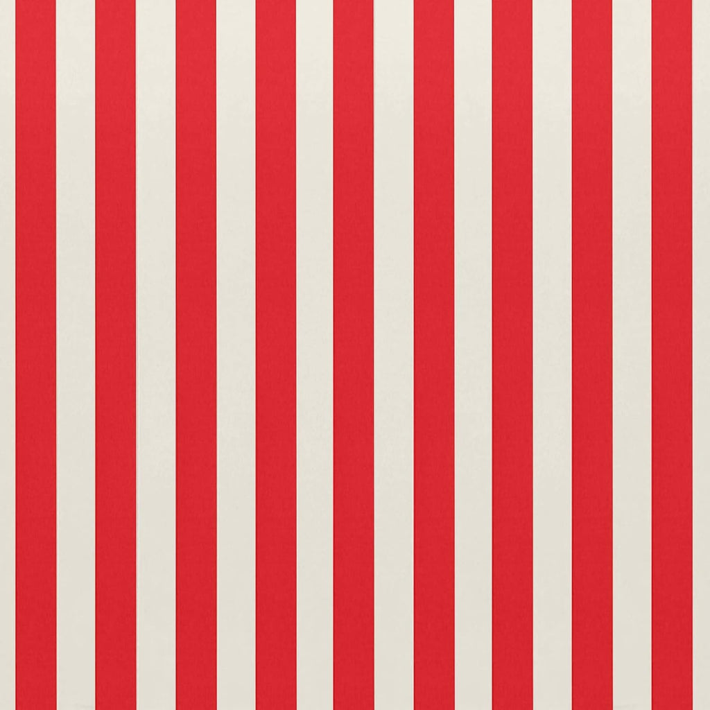 RSH DECOR: Tufted Wicker Loveseat Cushion | 41” x 19" | All-Weather Spun Fabric | Water and Fade-Resistant | Outdoor Settee Cushion for Patio Furniture | Red & White Stripe