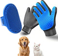 Cat & Dog Grooming Gloves - Deshedding Brush for Shedding, Gentle Pet Hair Remover & Massage Gloves for Cats, Dogs, All Fur Types (1 Brush +1 Pair Gloves)