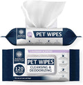 AKC Pet Wipes for Dogs & Cats – Hypoallergenic, Alcohol-Free Wipes for Paws, Face, Ears & Coat – Thick, Gentle Cleaning with Natural Aloe – Available in Lavender, Fresh & Oatmeal Scents