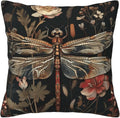 William Morris Abstract Vintage Floral Dragonfly Design 18x18 inches Throw Pillow Covers Square Pillowcases Decor for Bed Couch Sofa Living Room Cushion Covers
