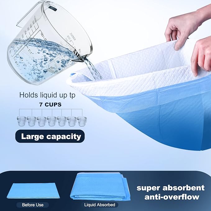 Boscute Thicken 6 Layers Heavy Absorbent XL 36"x24" Pet Training Dog Pee Pads, Extra Large Polymer Leak-Proof Quick Dry Puppy Pee Pads, Disposable Pee Pads for Dogs Cats Rabbit, 150 Counts