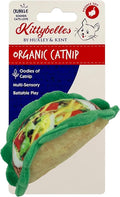 Huxley & Kent Plush Cat Toy - Interactive Catnip Toy for Cats & Kittens - Soft with Crinkle & Catnip - Fun Indoor Play - Taco