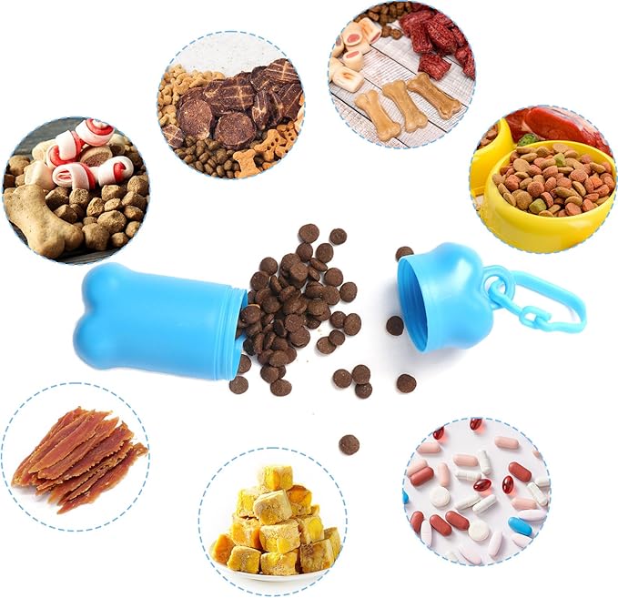 Portable Dog Treat Pouch for Pet Training, Mini Treat Holder Small Dog Treat Bag for Training, Dog Snack Container -1 piece(Black)