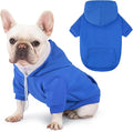 Dog Basic Hoodie Ultra-Soft Plaid Dog Clothes Cold Weather Sweaters for Medium Large Dogs Breathable Cozy Fabric Pet Coat Warm Stylish Sweatshirt with Leash Hole Pocket Dogs Jacket for Cats Boys Girls