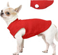 Dog Sweater Fleece Vest - Red, XS - Stretchable Sleeveless | Warm Lightweight Sweatershirt, Pullover Design for Puppy,Chihuahua Clothes,Cold Weather Outdoor Walking