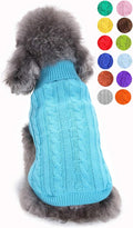 Dog Sweater for Small, Medium, Large Dogs - Warm Winter Classic Turtleneck Pet Clothes Coat for Puppies, Cats - Cute Christmas Sweaters for Girls Boys