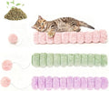 Cat Toy Pillows 3 Pack, Quiet Long Catnip Cat Kicker Toys for Indoor Cats, Interactive Kitten Toys, 14.6in/37cm