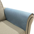 Couch Arm Covers, Anti-Slip Sofa Armrest Cover for Recliner, 2pc Washable Sofa Arm Covers, Dogs Cats Pet Scratch Proof Couch Arm Protectors, Light Blue, 20x24inch