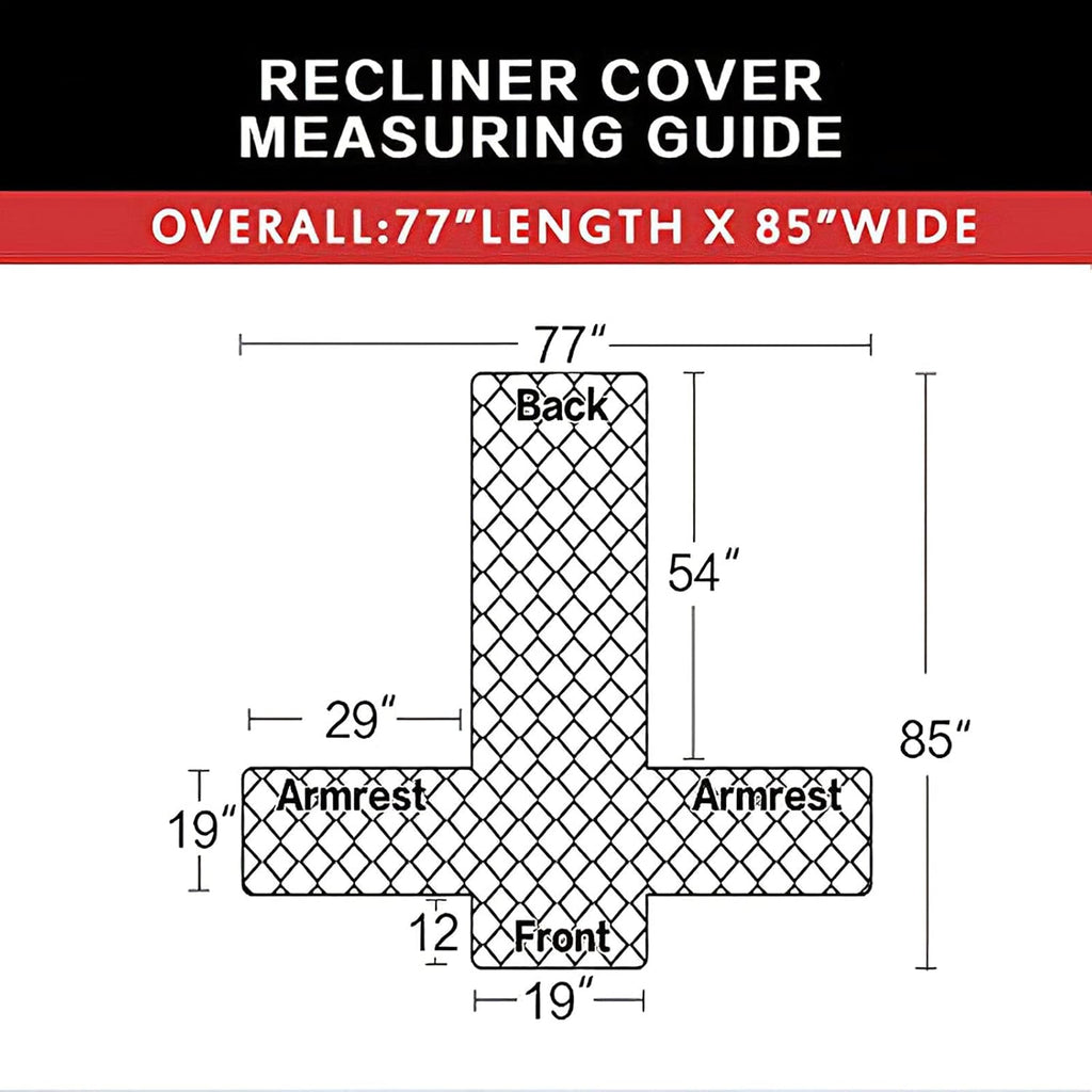 Easy-Going Recliner Sofa Slipcover Reversible Sofa Cover Water Resistant Couch Cover Furniture Protector with Elastic Straps for Pets Kids Children Dog Cat (Recliner, Blue/Ivory)